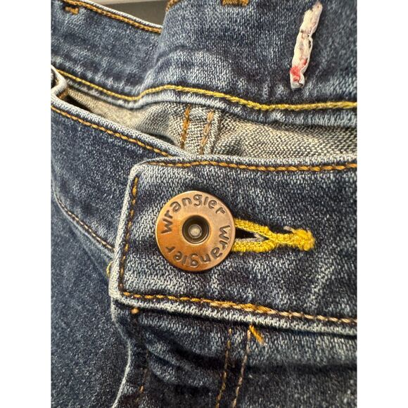 Wrangler Mens Dark Wash Straight Leg Jean - 38 x 30 - Picture 3 of 4